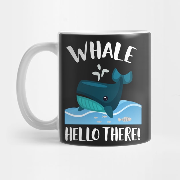 Whale Hello There Sea Life T-shirt by Eugenex